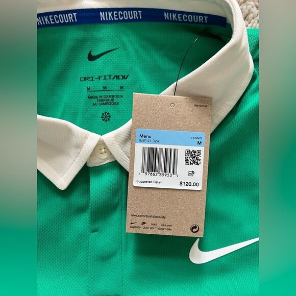 Lot of 2: Nike Court Advantage Slam Long Sleeve Polo - Picture 3 of 12